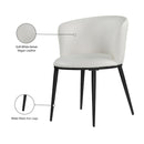  Color_White/ Black -- Meridian Skylar Dining Chair IMAGE 8