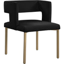  Color_Black/ Gold -- Meridian Caleb Dining Chair IMAGE 1