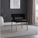  Color_Black/ Gold -- Meridian Caleb Dining Chair IMAGE 2