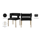  Color_Black/ Gold -- Meridian Caleb Dining Chair IMAGE 8