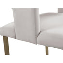  Color_Cream/ Gold -- Caleb Cream Velvet Upholstered Dining Chair IMAGE 6