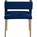  Color_Navy -- Caleb Navy Velvet Upholstered Dining Chair IMAGE 3