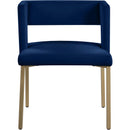  Color_Navy -- Caleb Navy Velvet Upholstered Dining Chair IMAGE 5