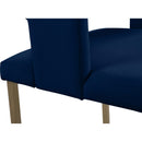  Color_Navy -- Caleb Navy Velvet Upholstered Dining Chair IMAGE 6