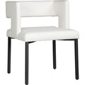  Color_White/ Black -- Meridian Caleb Dining Chair IMAGE 1