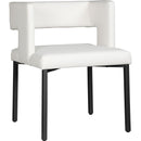  Color_White/ Black -- Meridian Caleb Dining Chair IMAGE 1