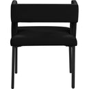  Color_Black -- Caleb Black Velvet Upholstered Dining Chair IMAGE 3