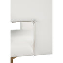  Color_Gold/ White -- Caleb White Velvet Upholstered Counter Stool IMAGE 6