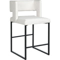 Color_White/ Black -- Meridian Caleb Counter Height Stool IMAGE 1