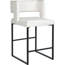  Color_White/ Black -- Meridian Caleb Counter Height Stool IMAGE 1