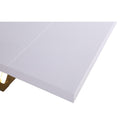  Color_Gold/ White -- Meridian Excel Dining Table with Pedestal Base IMAGE 7