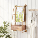  Zuo Peralta A12232 Mirror Shelf - Brass & Brown IMAGE 8