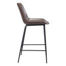  Zuo Byron 101774 Counter Stool - Brown IMAGE 2