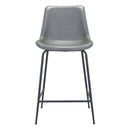 Zuo Byron 101775 Counter Stool - Grey IMAGE 3