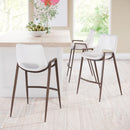  Zuo Desi 109069 Counter Stool - White & Walnut IMAGE 8