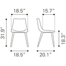  Zuo Daniel 101948 Dining Chair - Vintage Black IMAGE 10
