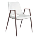  Zuo Desi 109068 Dining Chair - White & Walnut IMAGE 1