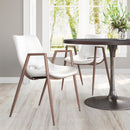  Zuo Desi 109068 Dining Chair - White & Walnut IMAGE 7