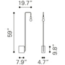  Zuo Lancia 56103 Floor Lamp - Black IMAGE 6