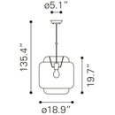  Zuo Finch 56123 Ceiling Lamp - Natural IMAGE 13