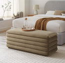 EEI-6664-TAU-Velvet Storage Bench(Taupe)