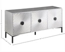 323 Glitz Sideboard/Buffet in Antique Silver
