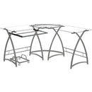  Acme Furniture Dazenus OF00041 Desk - Silver IMAGE 3