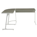  Acme Furniture Dazenus OF00045 Desk - Grey & White IMAGE 3
