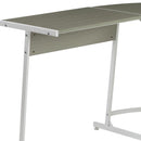  Acme Furniture Dazenus OF00045 Desk - Grey & White IMAGE 5