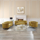  Acme Furniture Millephri LV00164 Loveseat - Yellow IMAGE 7