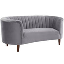  Acme Furniture Millephri LV00167 Loveseat - Grey IMAGE 2