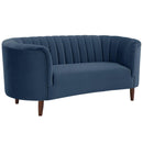  Acme Furniture Millephri LV00170 Loveseat - Blue IMAGE 2