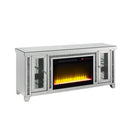  Acme Furniture Noralie LV00315 TV Stand with Fireplace & LED IMAGE 2