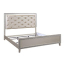  Size_California King -- Acme Furniture Sliverfluff Upholstered Panel Bed IMAGE 6