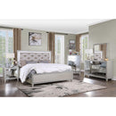  Size_California King -- Acme Furniture Sliverfluff Upholstered Panel Bed IMAGE 7