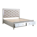 Acme Furniture Sliverfluff California King Upholstered Panel Bed with Storage BD00240CK IMAGE 5
