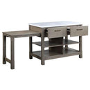  Acme Furniture Feivel DN00307 Kitchen Island with Pull Out Table IMAGE 3