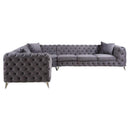  Acme Furniture Wugtyx LV00335 Sectional Sofa - Grey IMAGE 2