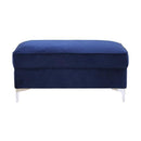  Acme Furniture Bovasis LV00367 Ottoman - Blue IMAGE 2