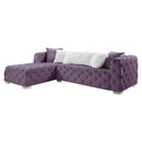  Acme Furniture Qokmis LV00389 Sectional Sofa - Purple IMAGE 2