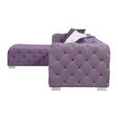  Acme Furniture Qokmis LV00389 Sectional Sofa - Purple IMAGE 3