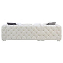  Acme Furniture Qokmis LV00391 Sectional Sofa - Beige IMAGE 4
