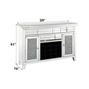  Acme Furniture Noralie AC00526 Wine Cabinet with LED IMAGE 2