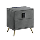  Acme Furniture Doris BD00556 Nightstand with USB & Electric Lock IMAGE 2
