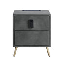  Acme Furniture Doris BD00556 Nightstand with USB & Electric Lock IMAGE 3