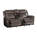  Acme Furniture Lydia LV00655 Motion Loveseat with USB & Console IMAGE 2