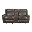  Acme Furniture Lydia LV00655 Motion Loveseat with USB & Console IMAGE 3