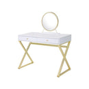  Acme Furniture Coleen AC00667 Vanity Desk with Mirror & Jewelry Tray IMAGE 1