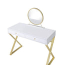  Acme Furniture Coleen AC00667 Vanity Desk with Mirror & Jewelry Tray IMAGE 3