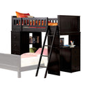  Acme Furniture Willoughby 10980W Loft Bed - Black IMAGE 1